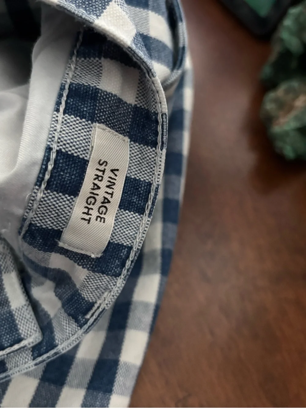 J Crew gingham jeans